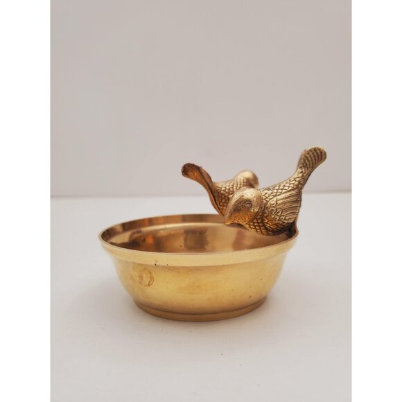 Vintage 1950s / BRASS SOAP DISH / Solid Brass Soap Holder Soap Dispenser Vintage - Picture 1 of 10